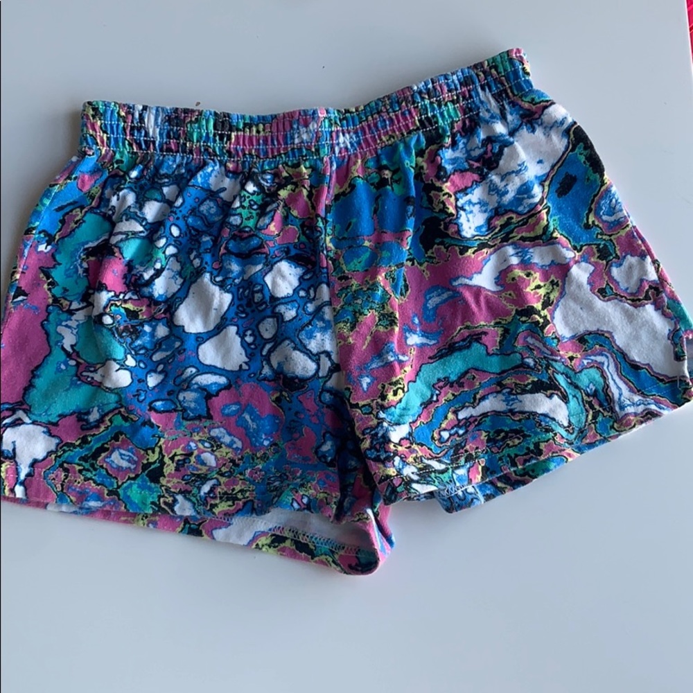 sofia acid wash shorts